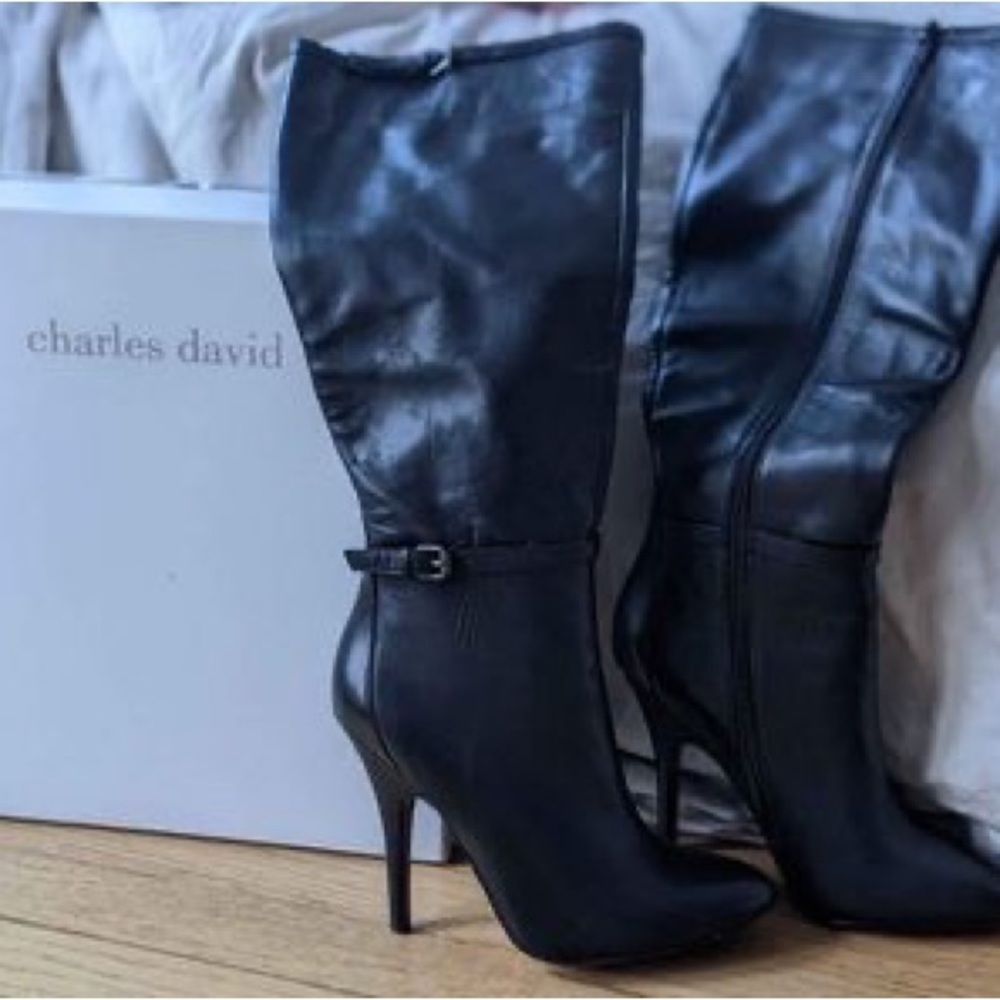 Charles David leather boots